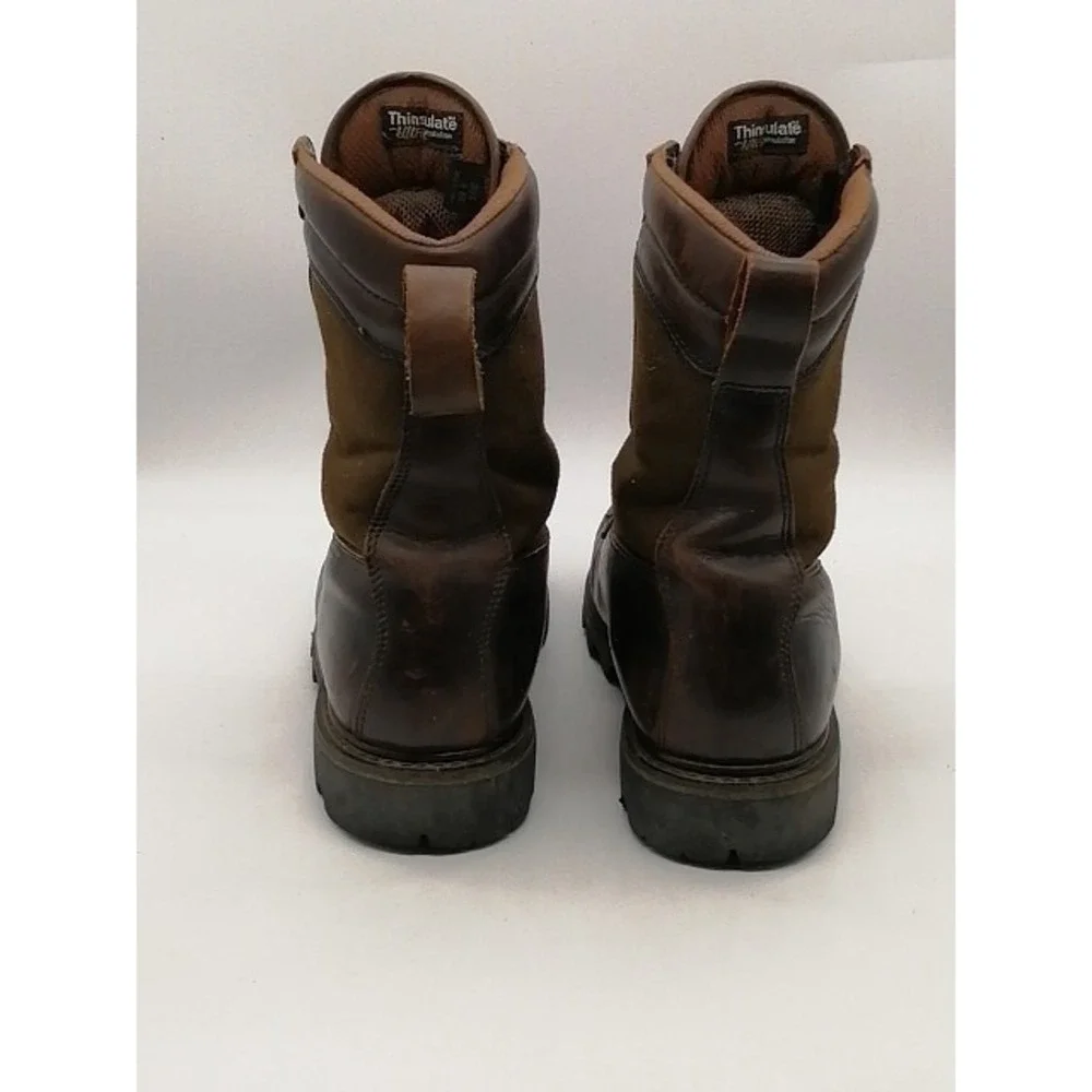 Irish Setter Boots Mens Brown 8EE Work Shoe Vibram Thinsulate Safety Toe 896